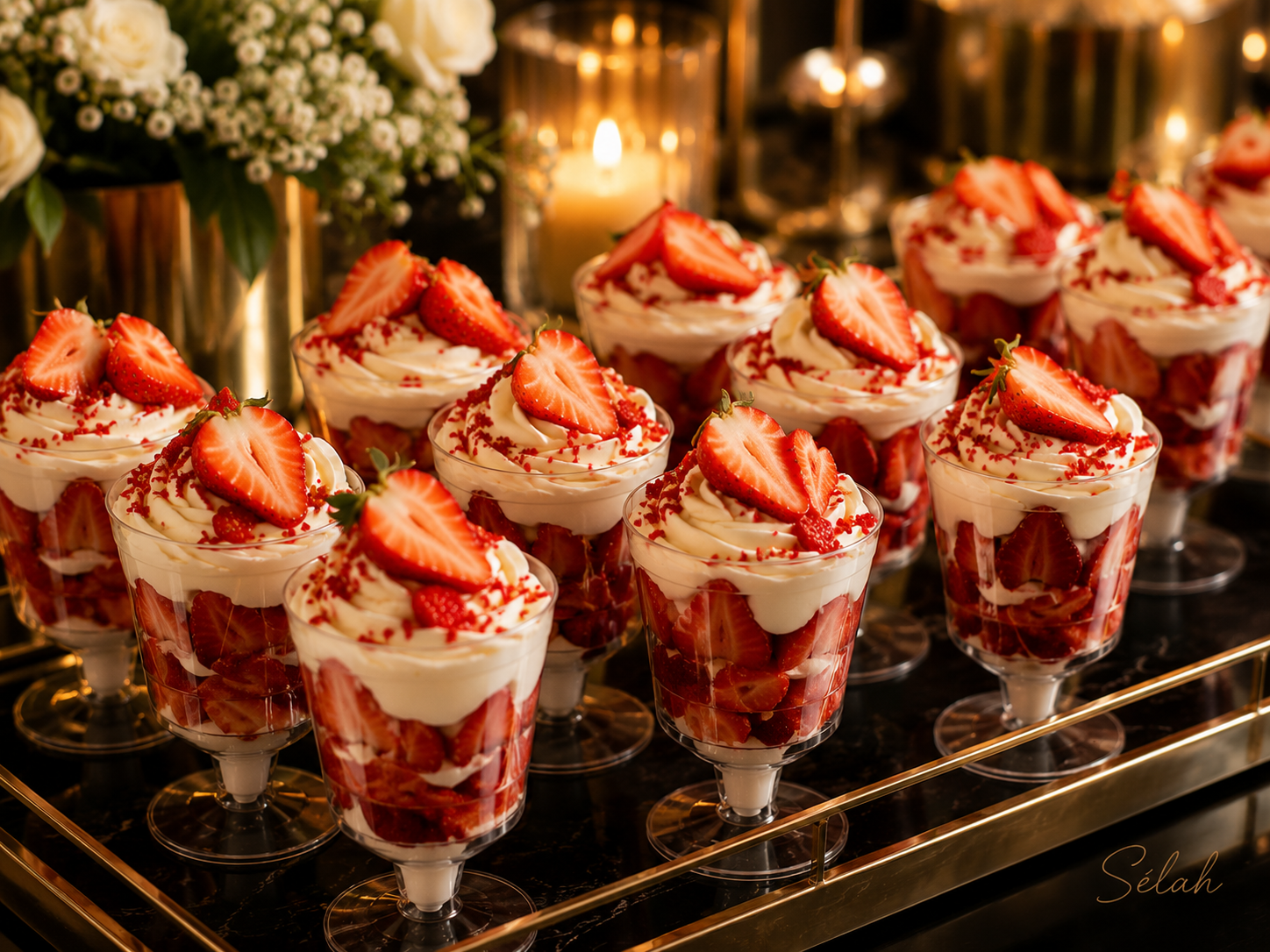 Fresas con crema