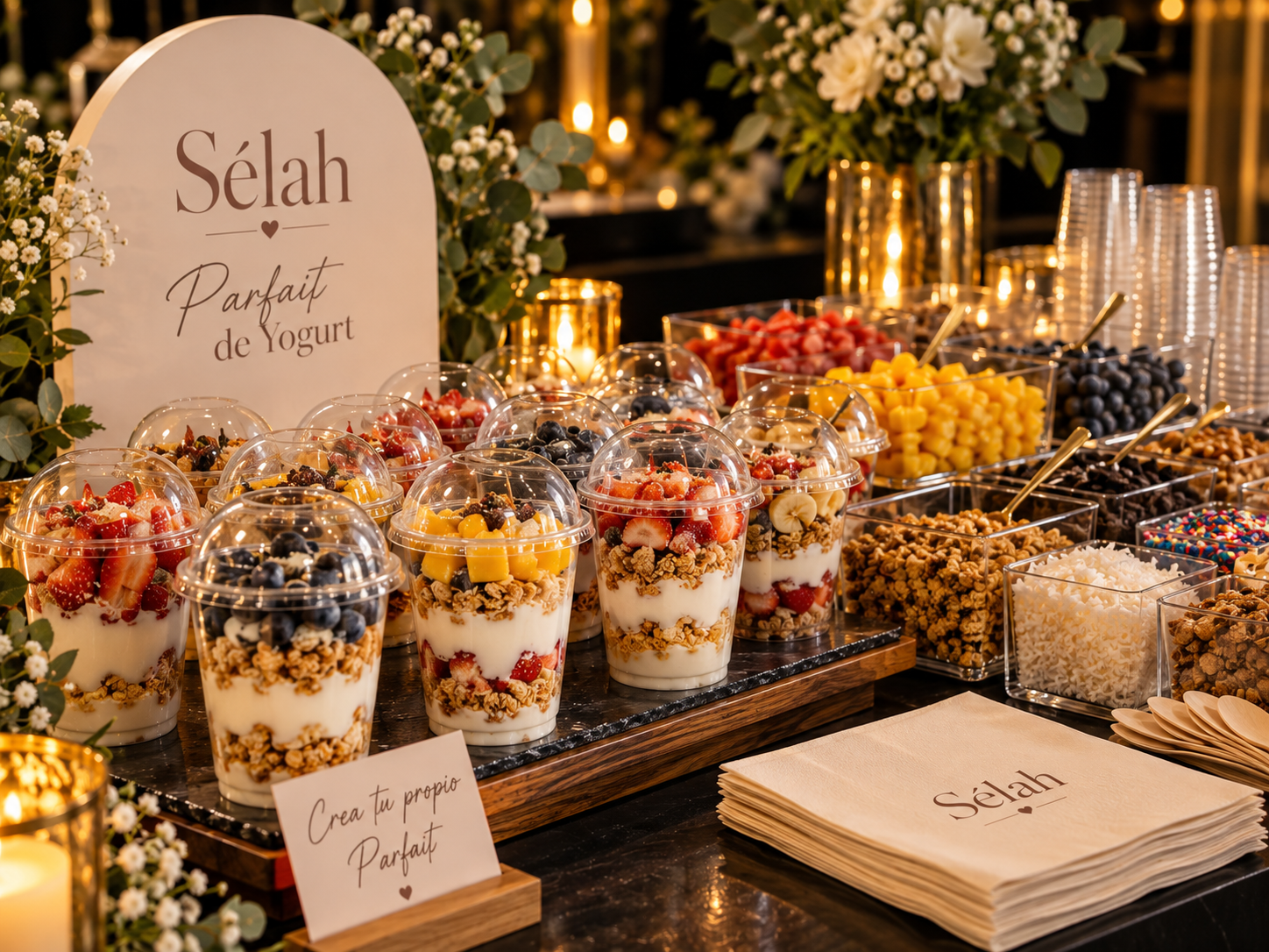 Parfait de yogurt y Granola